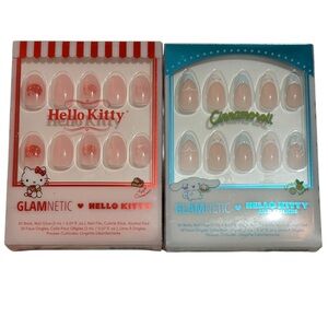 Glamnetic X Hello Kitty Press On Nails Lot Of 2 Kits Cinnamoroll French Tip